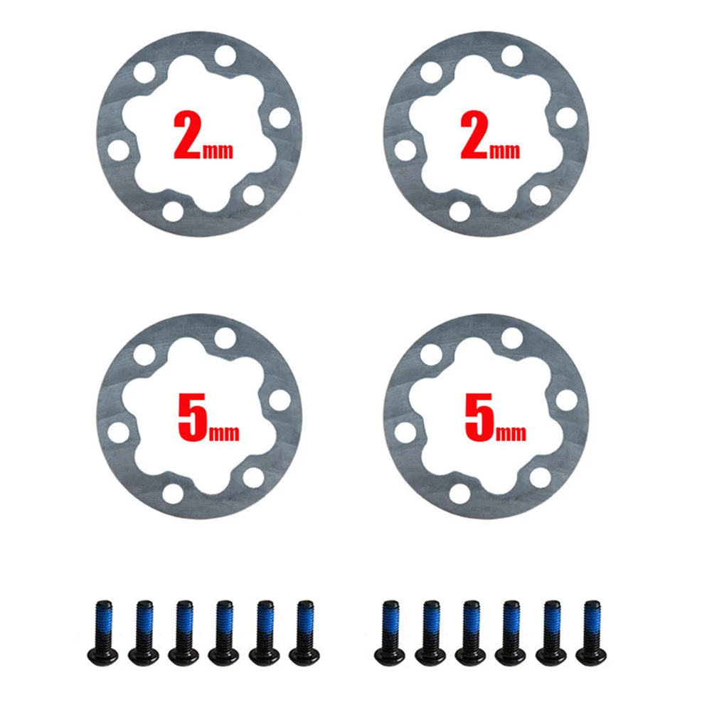 E-Bike Electric Scooter Disc Brake Pads Brake Gasket Spacer 6 Holes Disc Washer 2pcs 2mm /2pcs 5mm With 12PCS Screws
E-Bike Electric Scooter Disc Brake Pads Brake Gasket Spacer 6 Holes Disc Washer 2pcs 2mm /2pcs 5mm With 12PCS Screws
