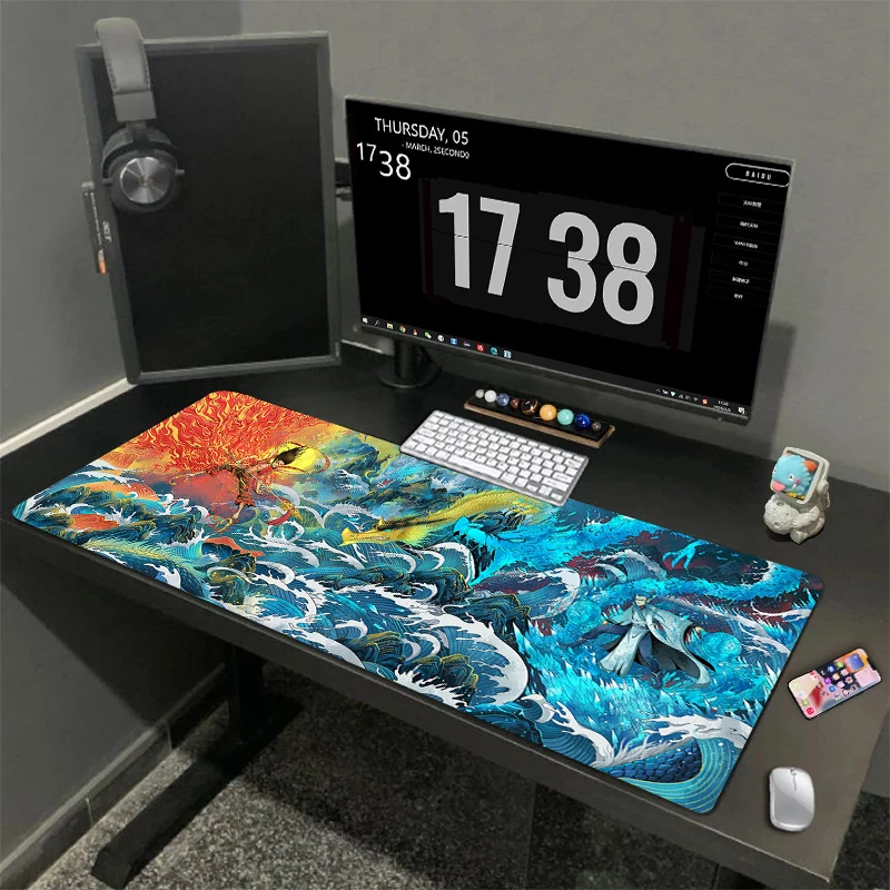 Anime Mouse Pad Creativity Pc Gamer Dragon Office Accessories Nezha Desk Mat Mousepad Gamer 900x400 Xxl Mice Keyboards Computer 
Anime Mouse Pad Creativity Pc Gamer Dragon Office Accessories Nezha Desk Mat Mousepad Gamer 900x400 Xxl Mice Keyboards Computer