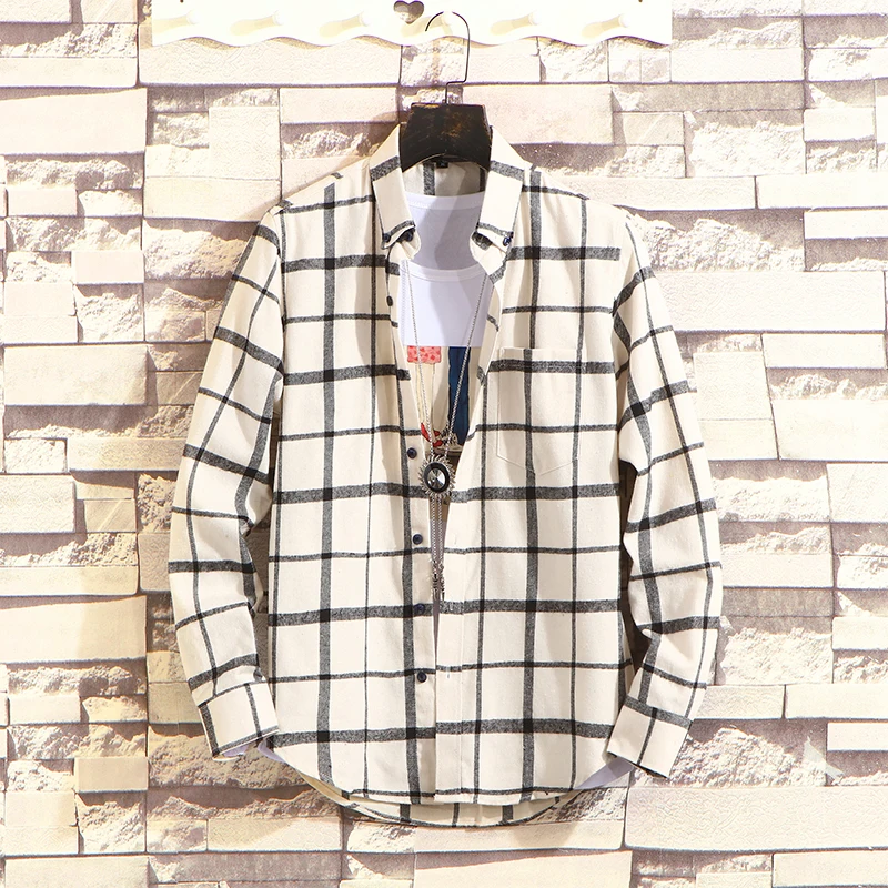 2022 Spring New Fashion Men's Shirts Long Sleeve Button Lapel Outdoor Daily Breathable Plaid Shirts
2022 Spring New Fashion Men's Shirts Long Sleeve Button Lapel Outdoor Daily Breathable Plaid Shirts