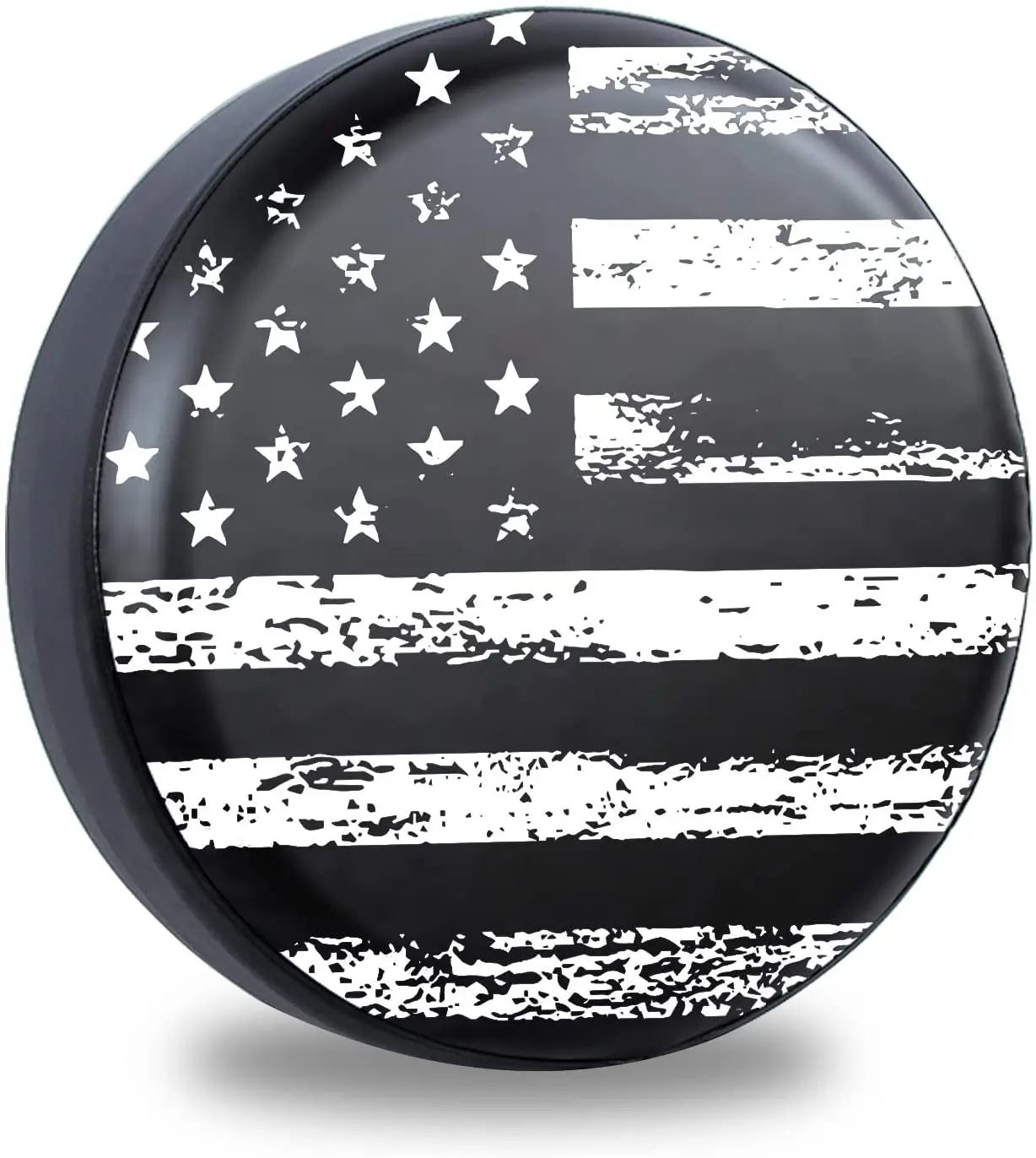 Jusen Black White Vintage American Flag Spare Tire Cover Protectors Weatherproof Dust-Proof for Fit for Jeep Wrangler RV, SUV, T
Jusen Black White Vintage American Flag Spare Tire Cover Protectors Weatherproof Dust-Proof for Fit for Jeep Wrangler RV, SUV, T