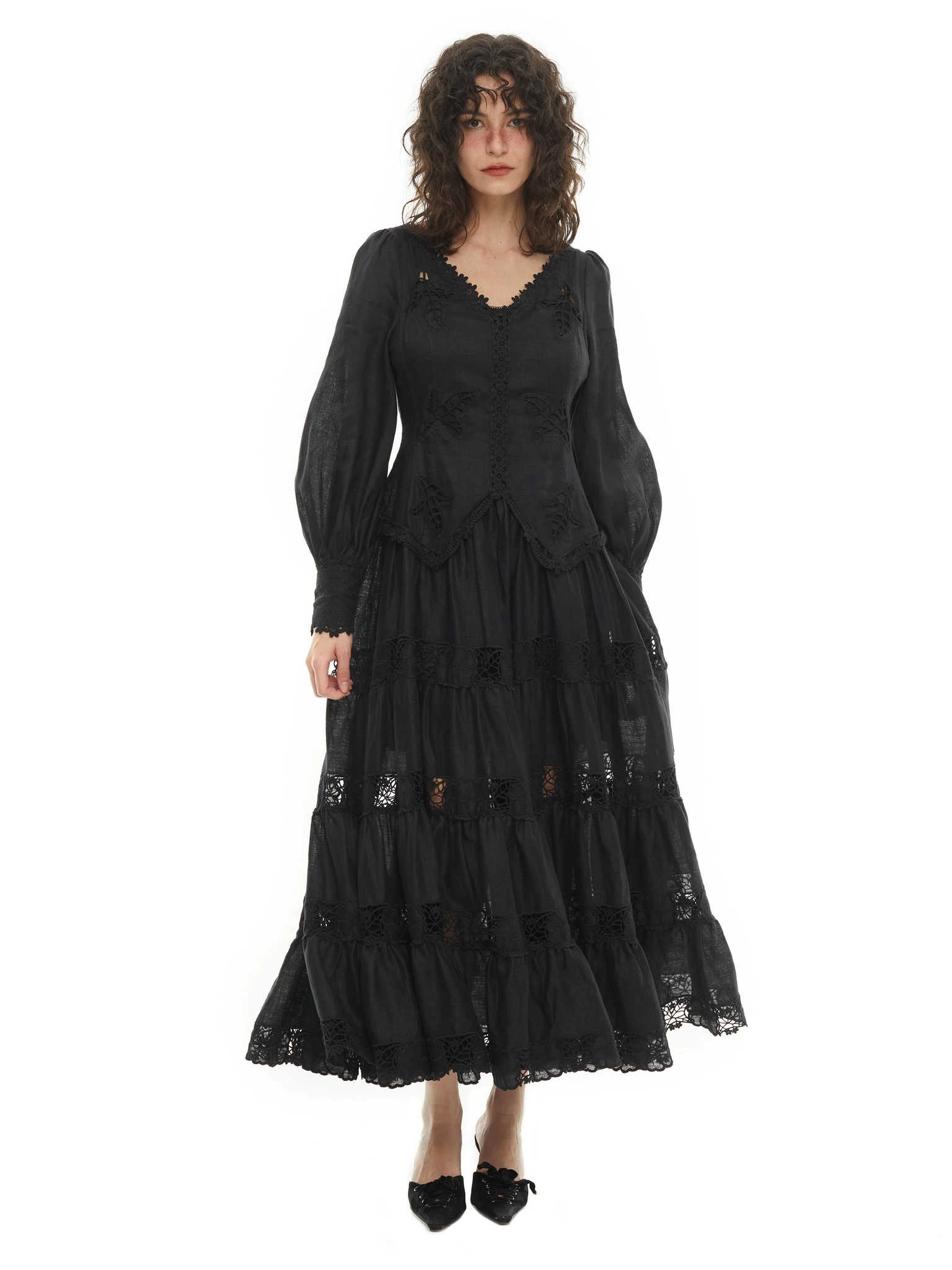 2023 New Women's Hollow Out Embroidery Flower Robe V-Neck Lantern Sleeve Waist Maxi Long Linen Dress
2023 New Women's Hollow Out Embroidery Flower Robe V-Neck Lantern Sleeve Waist Maxi Long Linen Dress