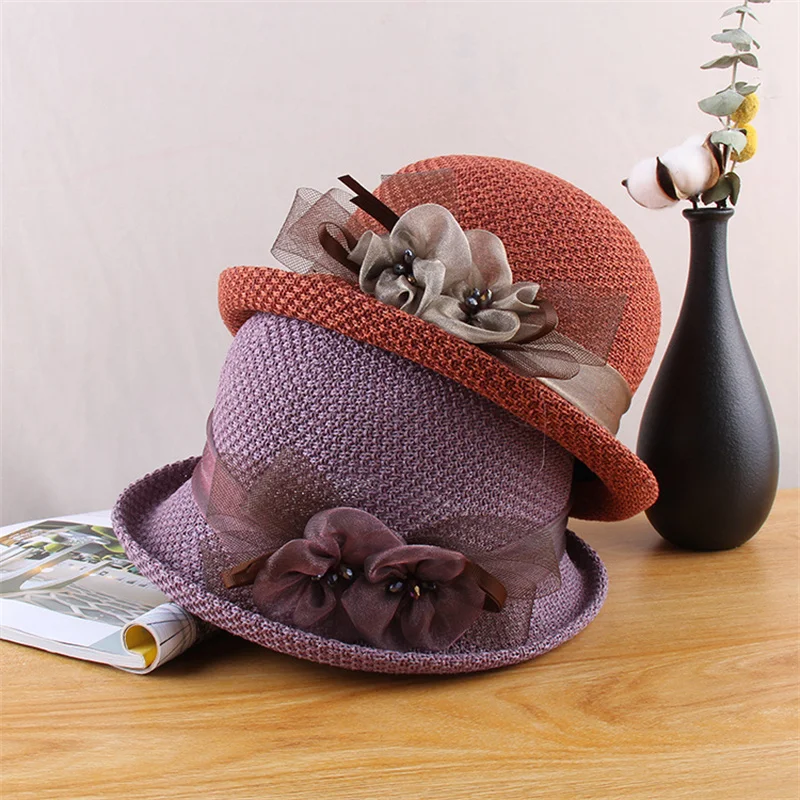 Women's Hat Spring And Summer New Flower Fisherman Hat Breathable Mesh Knitted Curled Basin Hat Top Hat Sun Hat Panama
Women's Hat Spring And Summer New Flower Fisherman Hat Breathable Mesh Knitted Curled Basin Hat Top Hat Sun Hat Panama
