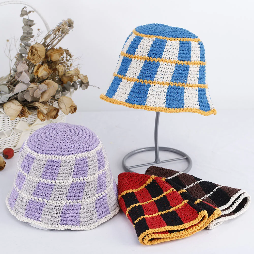 Pure handmade crochet hat hats for women multicolour summe elegant women's hats sun visor beach hats women Women's bucket hat
Pure handmade crochet hat hats for women multicolour summe elegant women's hats sun visor beach hats women Women's bucket hat
