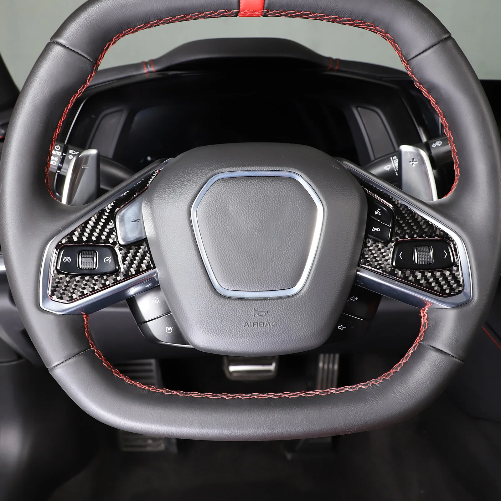 For Chevrolet Corvette C8 Stingray 2020-24 Soft Carbon Fiber Car Steering Wheel Button Frame cover Trim sticker Car Accessories
For Chevrolet Corvette C8 Stingray 2020-24 Soft Carbon Fiber Car Steering Wheel Button Frame cover Trim sticker Car Accessories