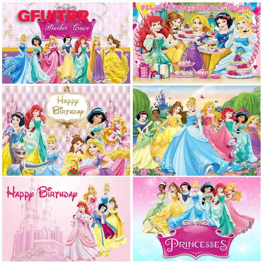 Disney Princess Girl Kids Birthday Party Backdrops Customizable Photography Backgrounds Vinyl Cloth Baby Shower Photo Studio 
Disney Princess Girl Kids Birthday Party Backdrops Customizable Photography Backgrounds Vinyl Cloth Baby Shower Photo Studio