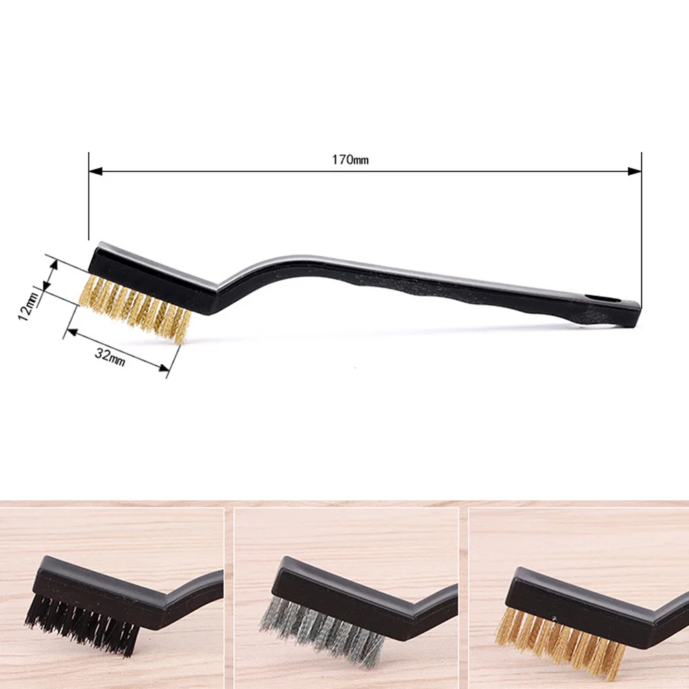 Brand New Wire Brush Hand Tools Rust Remover Tool Small Stainless Steel Wire Brush Wire Brush Set 12pcs 170*11mm
Brand New Wire Brush Hand Tools Rust Remover Tool Small Stainless Steel Wire Brush Wire Brush Set 12pcs 170*11mm