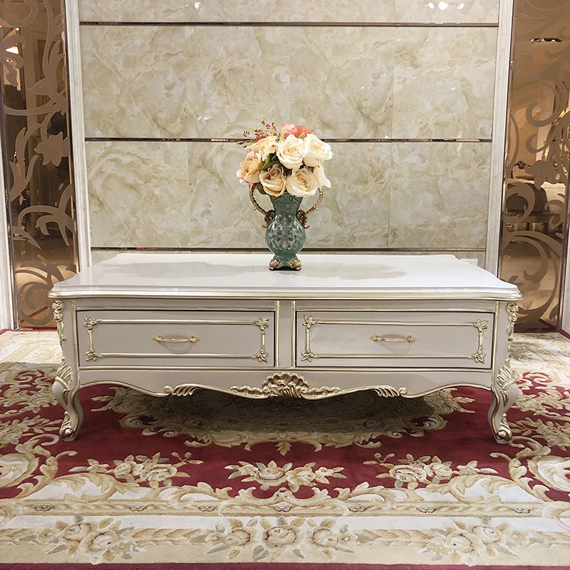 European style tea table solid wood tea table combination small family living room tea table neoclassical light luxury gray furn
European style tea table solid wood tea table combination small family living room tea table neoclassical light luxury gray furn