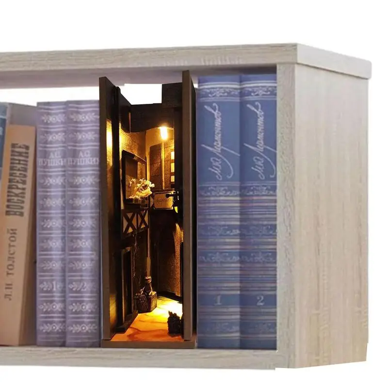 DIY Wooden Nightlife Book Shelf Insert Miniature Books Library Bookends Ornaments Dolhouses Bookshelf Handmade Crafts Gifts
DIY Wooden Nightlife Book Shelf Insert Miniature Books Library Bookends Ornaments Dolhouses Bookshelf Handmade Crafts Gifts