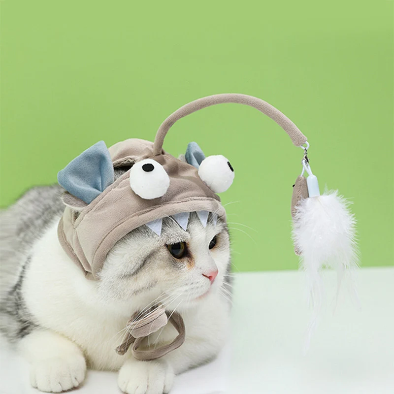 Cat Toys Cat Interactive Toys Kitten Fishing Headdres Hat Feathers Bait Fishing Head Covers Tease Pet Supplies Cat Accessories
Cat Toys Cat Interactive Toys Kitten Fishing Headdres Hat Feathers Bait Fishing Head Covers Tease Pet Supplies Cat Accessories