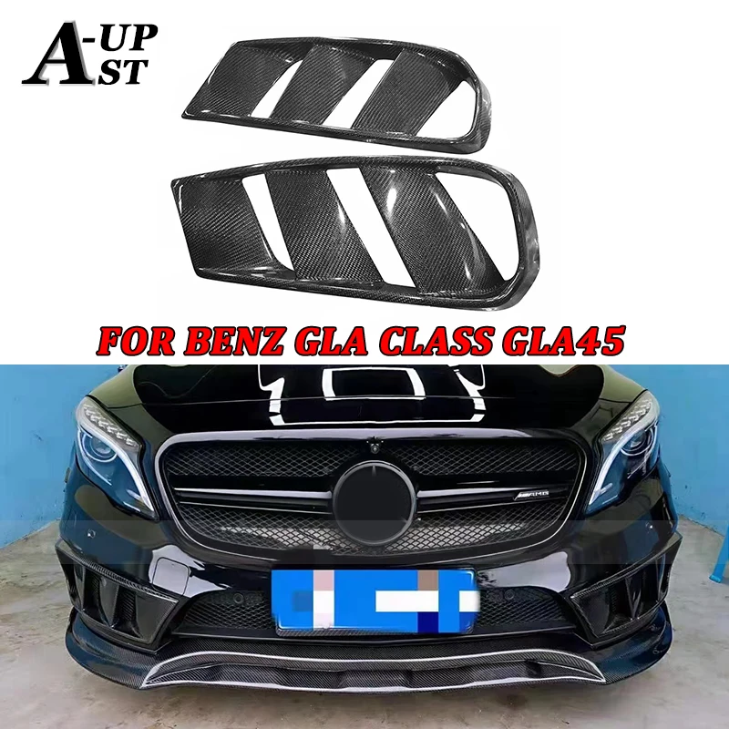 Передний бампер из углеродного волокна для Mercedes Benz GLA45 GLA220 260 Крышка