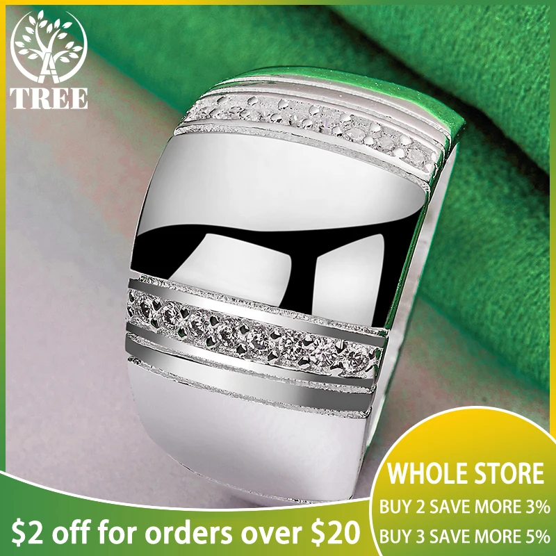 925 Sterling Silver Noble AAA Zircon Gorgeous Wide Ring For Women Men rings Fashion Party Birthday Banquet Wedding Charm Jewelry
925 Sterling Silver Noble AAA Zircon Gorgeous Wide Ring For Women Men rings Fashion Party Birthday Banquet Wedding Charm Jewelry