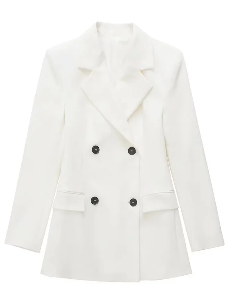 PTYSIC Women Fashion White Double Breasted Blazer Jacket 2022 New For Office Lady Coat Button Up Spring Autumn Coat Outerwear
PTYSIC Women Fashion White Double Breasted Blazer Jacket 2022 New For Office Lady Coat Button Up Spring Autumn Coat Outerwear