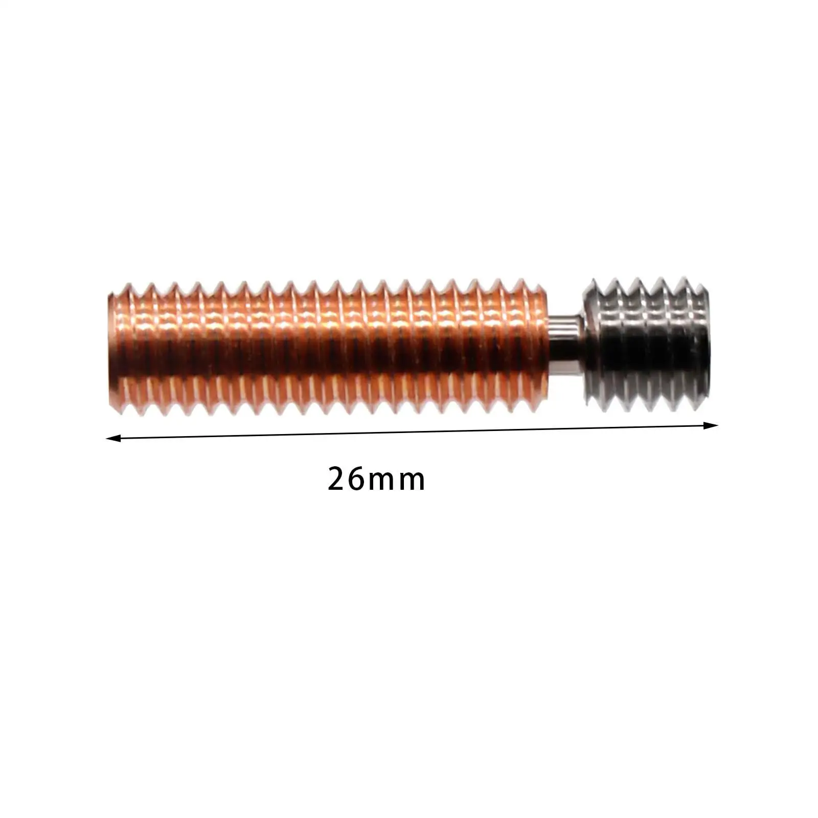 2Pcs 3D Printer Bimetal Heatbreak Reduces Thermal Conductivity Heat Hot End Throat Tube M6 for 1.75mm Printing Consumables Accs
2Pcs 3D Printer Bimetal Heatbreak Reduces Thermal Conductivity Heat Hot End Throat Tube M6 for 1.75mm Printing Consumables Accs