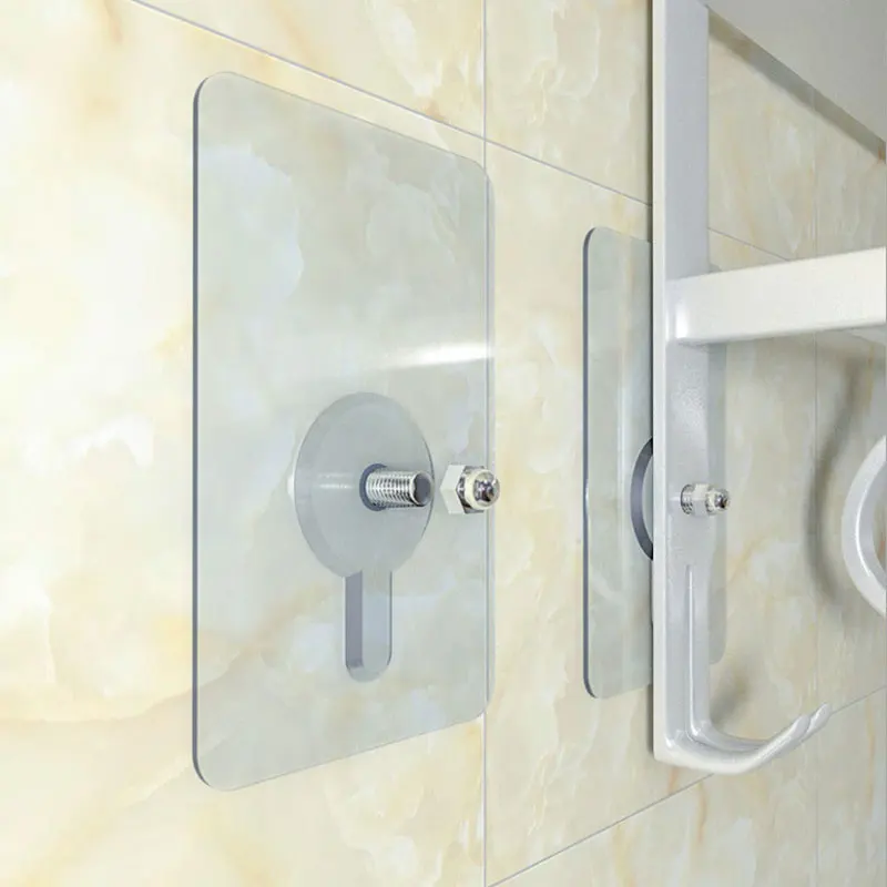 50*80mm Punch-Free Screw Hook Stickers Wall Mounted Strong Adhesive Clear Suction Cup Sucker Hooks Hanger Non-Marking Decor
50*80mm Punch-Free Screw Hook Stickers Wall Mounted Strong Adhesive Clear Suction Cup Sucker Hooks Hanger Non-Marking Decor