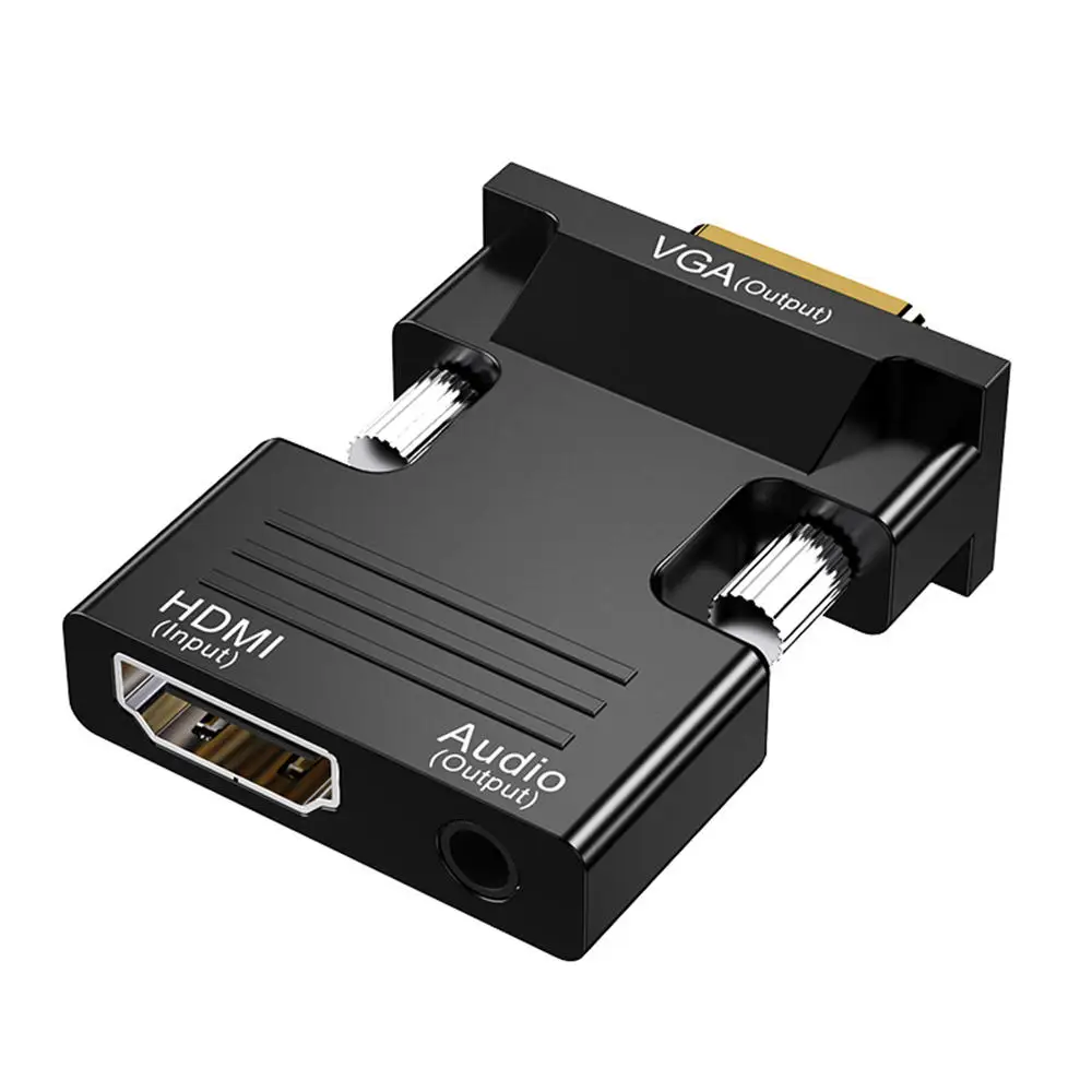 Кабель HDMI-VGA с аудио HDMI-преобразователем, компьютерный адаптер HDMI мама-VGA папа 1080P
Кабель HDMI-VGA с аудио HDMI-преобразователем, компьютерный адаптер HDMI мама-VGA папа 1080P