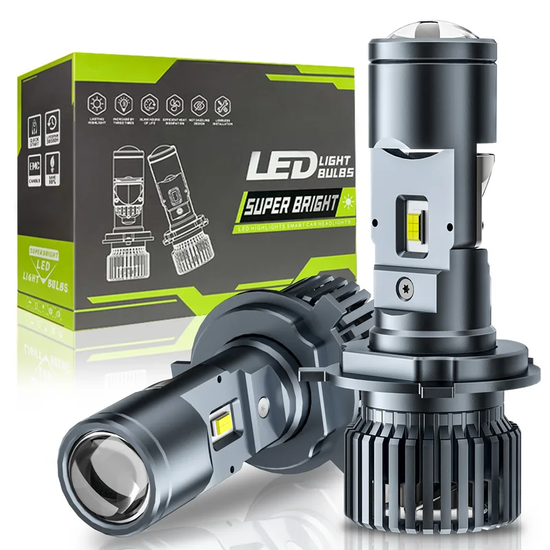 

LED H4 Headlight Canbus Auto Lamp Mini Projector Lens Automobles Bulb 52000LM Conversion Kit Hi/Lo 110W 6000K LHD RHD 12V 24V