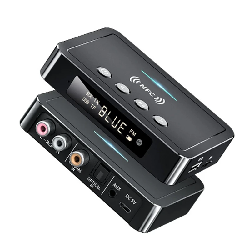 NFC Bluetooth 5,0 аудио адаптер 3,5 мм Aux RCA SPDIF FM приемник передатчик с поддержкой TFU Disk Play Remote Control
NFC Bluetooth 5,0 аудио адаптер 3,5 мм Aux RCA SPDIF FM приемник передатчик с поддержкой TFU Disk Play Remote Control
