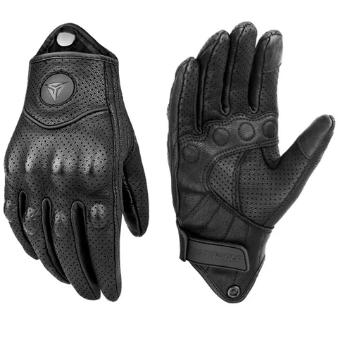 Мотоциклетные перчатки для мужчин и женщин, кожаные, из углеродного волокна, зимние перчатки для велоспорта, мотокросса, квадроцикла
