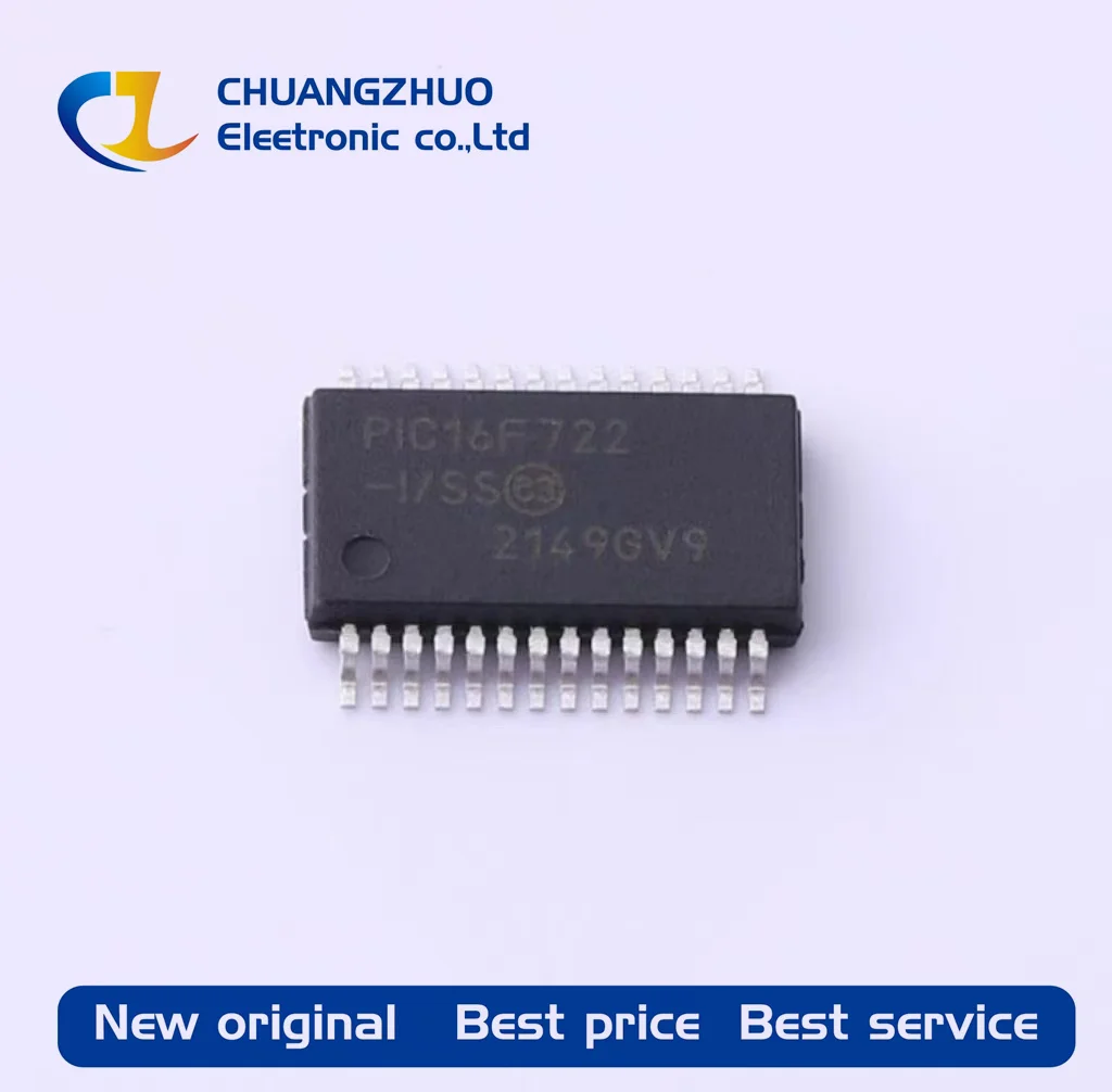 

1Pcs New original PIC16F722-I/SS 25 PIC 20MHz FLASH 2KB SSOP-28 Microcontroller Units
