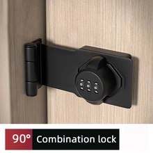 90 degree combination lock latch bolt latch door hitch sliding door lock open door lock room door security door buckle