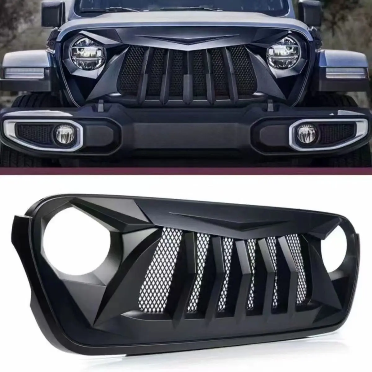 SXMA JL1239 ABS hot sale Off-road auto car smooth and scrub grille for Jeep wrangler JL2018++
SXMA JL1239 ABS hot sale Off-road auto car smooth and scrub grille for Jeep wrangler JL2018++