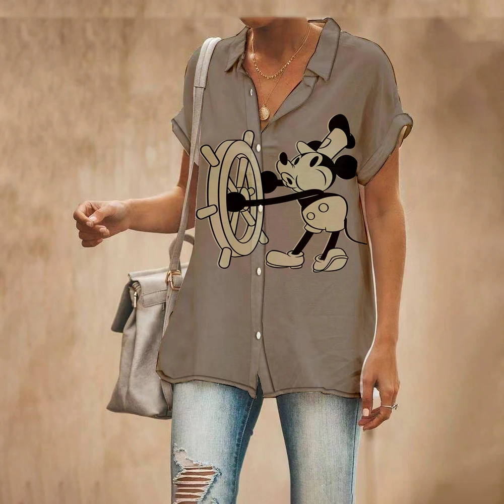 Summer 2022 New Street Style Disney Brand Mickey and Minnie Anime Short Sleeve Shirt Fashion Casual Ladies Cute Slim Top y2k
Summer 2022 New Street Style Disney Brand Mickey and Minnie Anime Short Sleeve Shirt Fashion Casual Ladies Cute Slim Top y2k