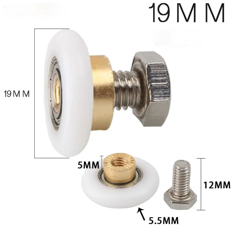 Bathroom Room Shower Door Rollers Pulley Wheels Big Hanging Wheel Glass Door Nylon Replacement Single W/4Screws
Bathroom Room Shower Door Rollers Pulley Wheels Big Hanging Wheel Glass Door Nylon Replacement Single W/4Screws
