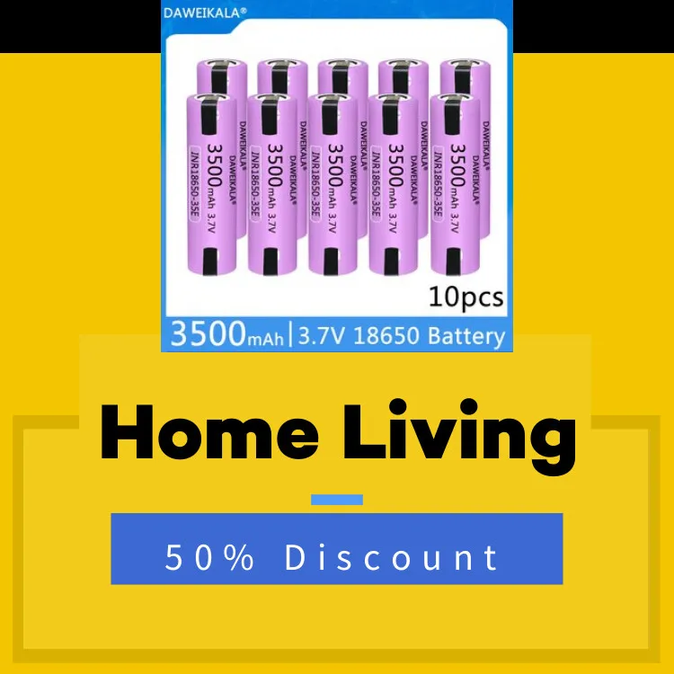 100%DAWEIKALA 35E 18650 3500mAh 20A discharge INR18650-35E 3.7v 18650 battery 3.7v rechargeable battery+DIY nickel+Free Delivery
100%DAWEIKALA 35E 18650 3500mAh 20A discharge INR18650-35E 3.7v 18650 battery 3.7v rechargeable battery+DIY nickel+Free Delivery