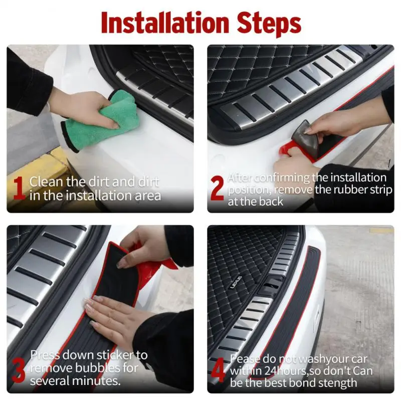 Trunk Bumper Strip Durable Trunk Sill Grard Rubber Strip Universal Car Rear Bumper Protector Anti-scratch Car Accessories
Trunk Bumper Strip Durable Trunk Sill Grard Rubber Strip Universal Car Rear Bumper Protector Anti-scratch Car Accessories