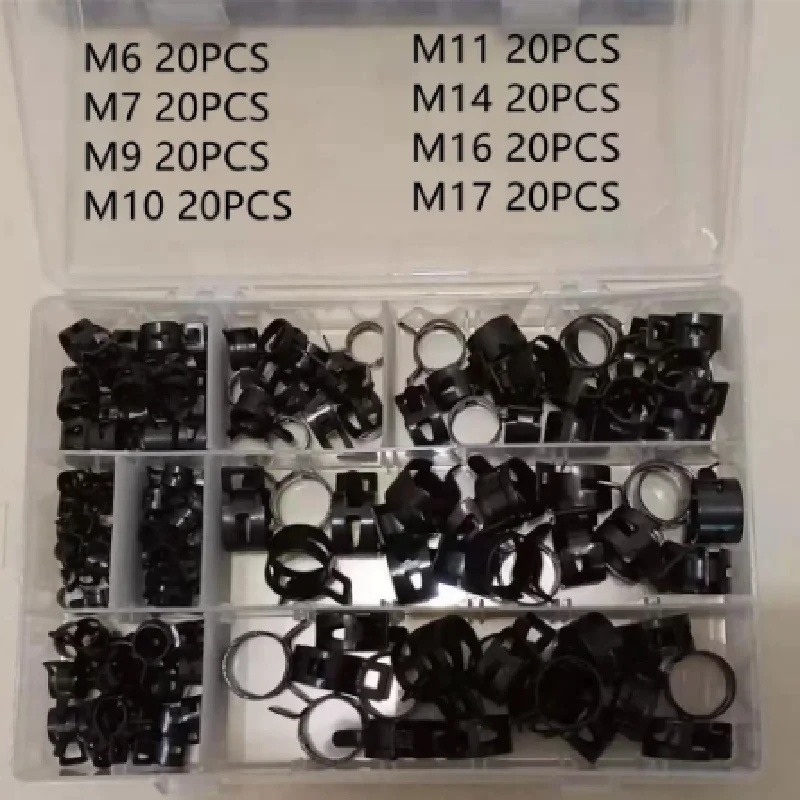 160 pcs Peralatan Pengencang Klip Udara Tekanan Rendah Klem Pipa Selang Vakum Silikon Garis Bahan Bakar Aksi Jenis Gelang Musim
160 pcs Peralatan Pengencang Klip Udara Tekanan Rendah Klem Pipa Selang Vakum Silikon Garis Bahan Bakar Aksi Jenis Gelang Musim