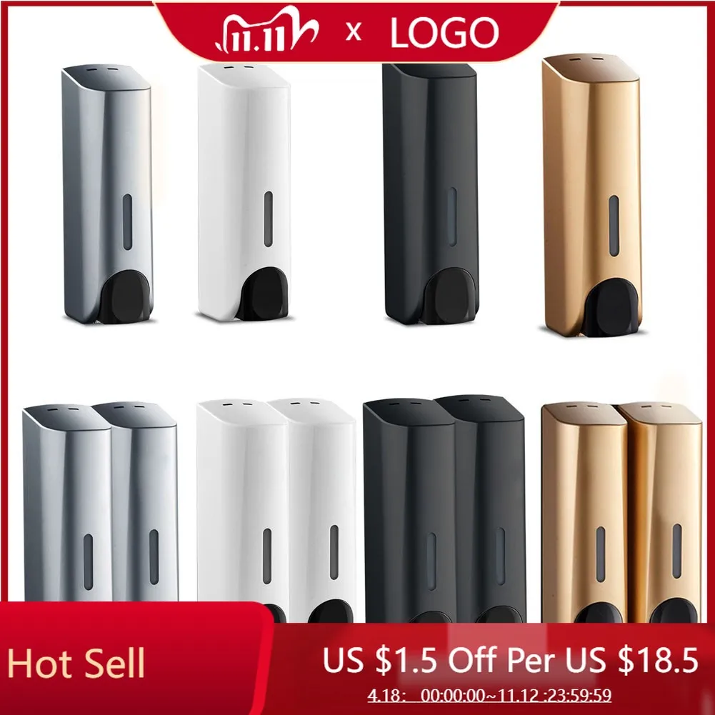 Single Double 380ml Soap Dispenser Wall-mount Shower Bath Shampoo Dispenser Liquid Soap Container Bathroom Accessories
Single Double 380ml Soap Dispenser Wall-mount Shower Bath Shampoo Dispenser Liquid Soap Container Bathroom Accessories