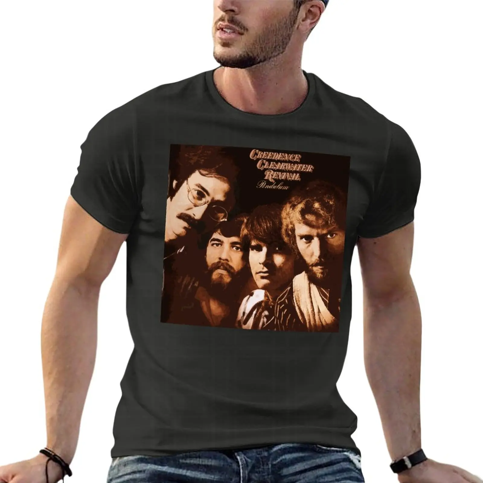 Фото Creedence Clearwater с изображением маятника альбом футболка большого размера модная
