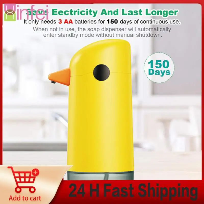 Cute Little Yellow Duck Touchless Soap Dispenser Smart Sensor Touchless Hand Sanitizer Auto Auto Foam Soap Dispenser Children
Cute Little Yellow Duck Touchless Soap Dispenser Smart Sensor Touchless Hand Sanitizer Auto Auto Foam Soap Dispenser Children