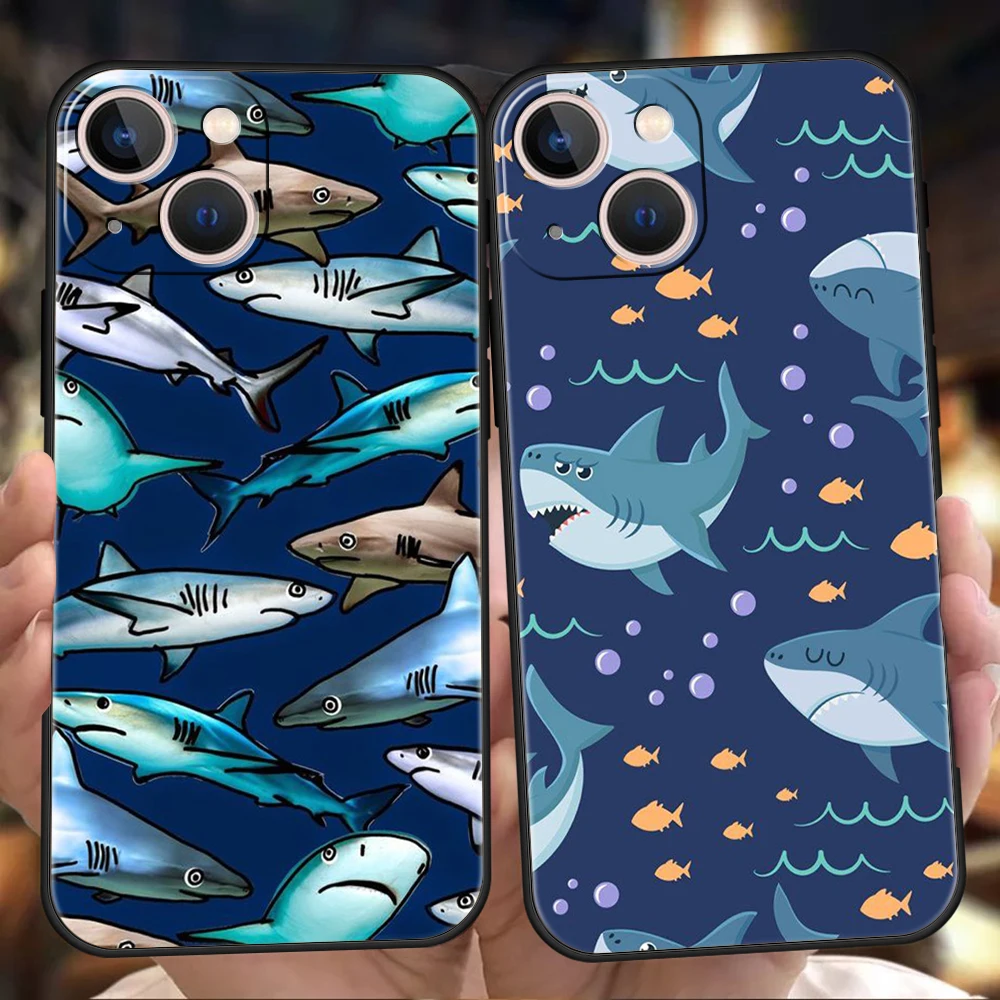 Cute Shark Phone Case Cover for iPhone 14 13 12 11 Pro Max X XR XS Max 14 7 8 Plus Shockproof Silicone Soft Shell Fundas Coque
Cute Shark Phone Case Cover for iPhone 14 13 12 11 Pro Max X XR XS Max 14 7 8 Plus Shockproof Silicone Soft Shell Fundas Coque
