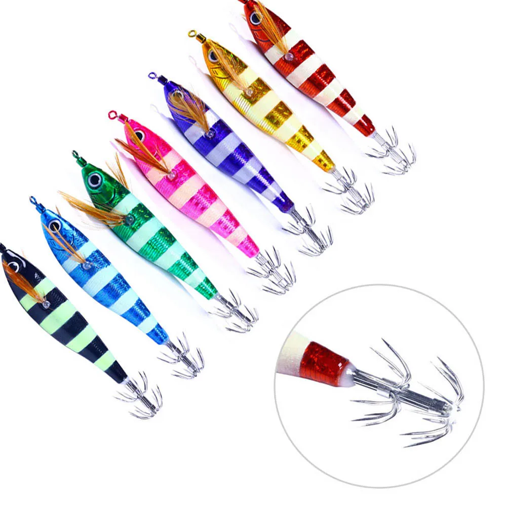 10.5cm/9.5g Fishing Bait Lure Luminous Wooden Shrimp Squid Hook Fake Bait Stainless Steel Squid Hooks Carp Fishing Lures
10.5cm/9.5g Fishing Bait Lure Luminous Wooden Shrimp Squid Hook Fake Bait Stainless Steel Squid Hooks Carp Fishing Lures