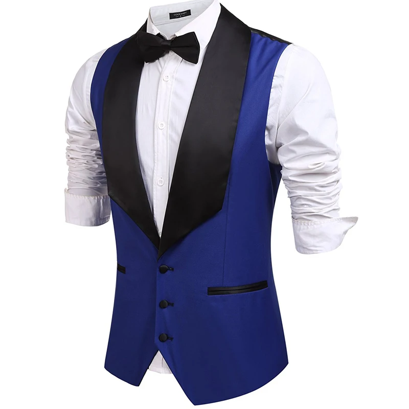 

Ярко-синий стиль, свадебный смокинг с черной шалью и лацканами, цельнокроеный мужской костюм, жилеты, мужское пальто на заказ, новое поступление