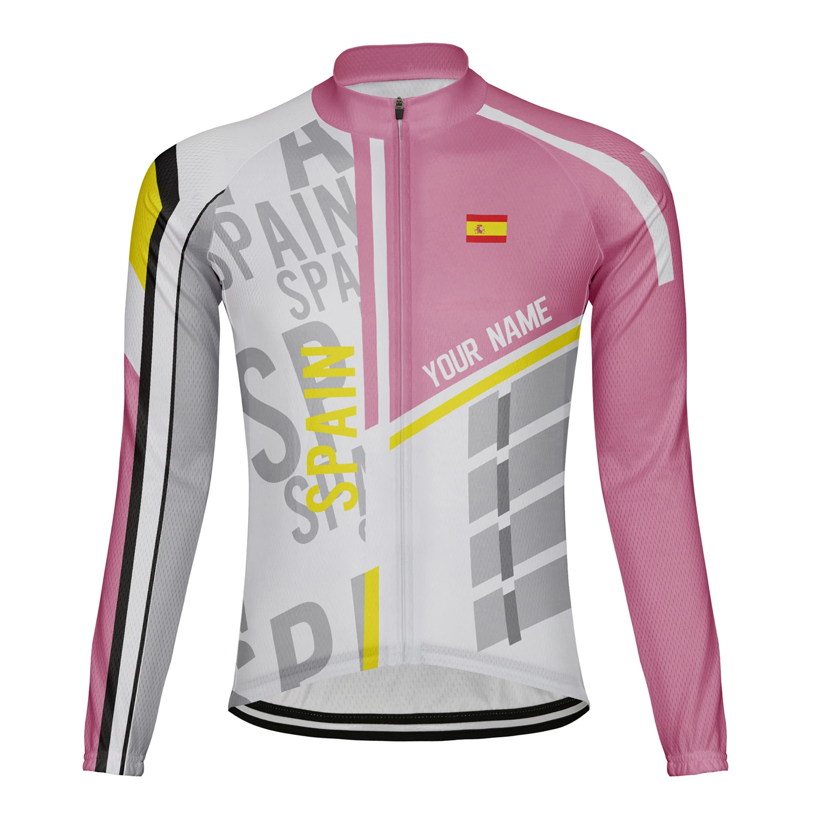 Custom Spain Winter Thermal Fleece Men's Cycling Jersey Long Sleeve Bike Jacket (Tips: Write Your Name in Order Note)
Custom Spain Winter Thermal Fleece Men's Cycling Jersey Long Sleeve Bike Jacket (Tips: Write Your Name in Order Note)