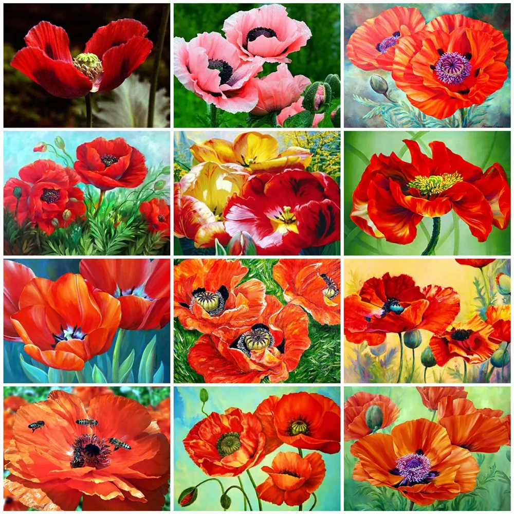 Алмазная живопись HUACAN, Набор для вышивки крестиком, Мак, Цветочная мозаика, индивидуальный подарок, творческие хобби, домашний декор
Алмазная живопись HUACAN, Набор для вышивки крестиком, Мак, Цветочная мозаика, индивидуальный подарок, творческие хобби, домашний декор