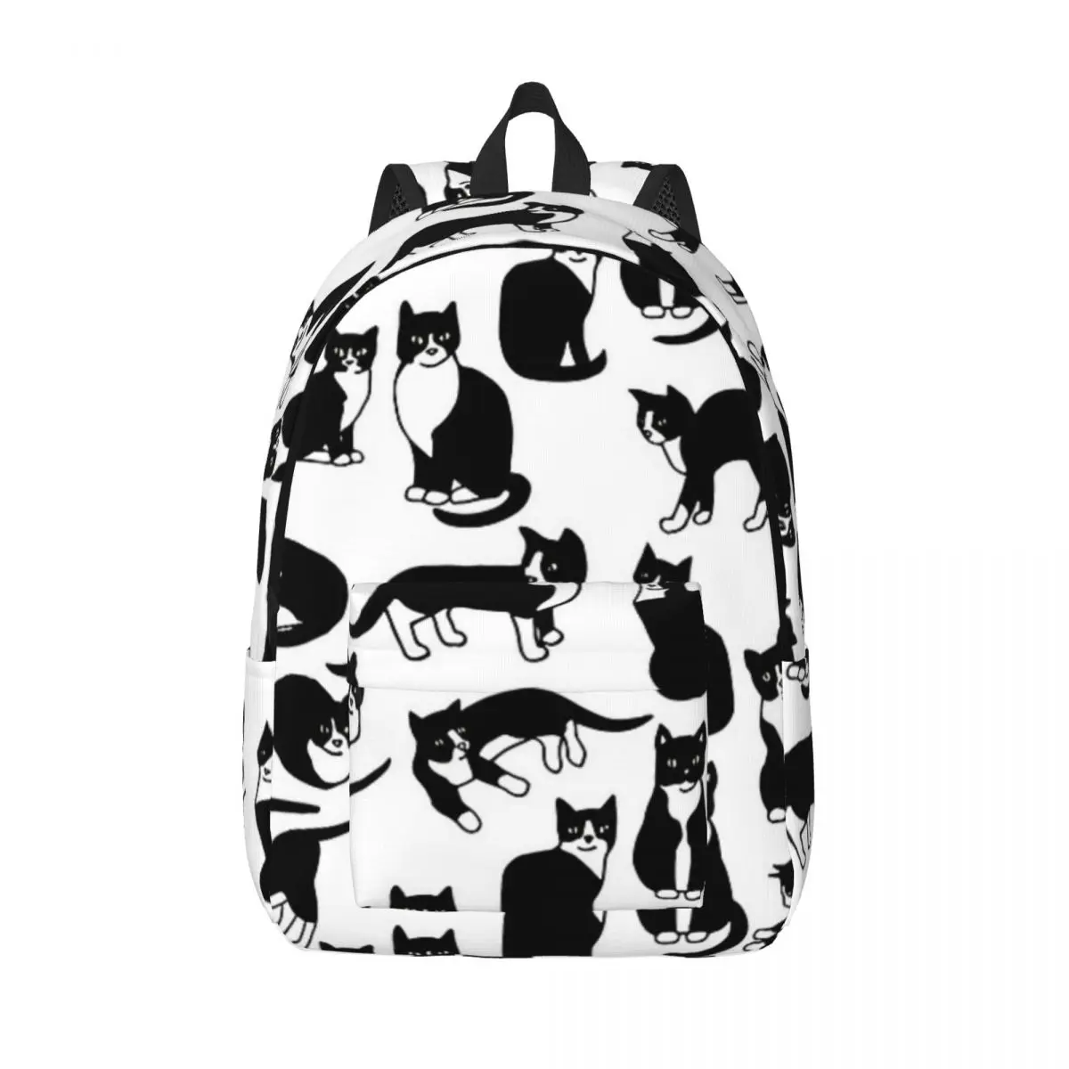

Tuxedo Cats Pattern Woman Small Backpacks Boy Girl Bookbag Fashion Shoulder Bag Portability Laptop Rucksack Students School Bags