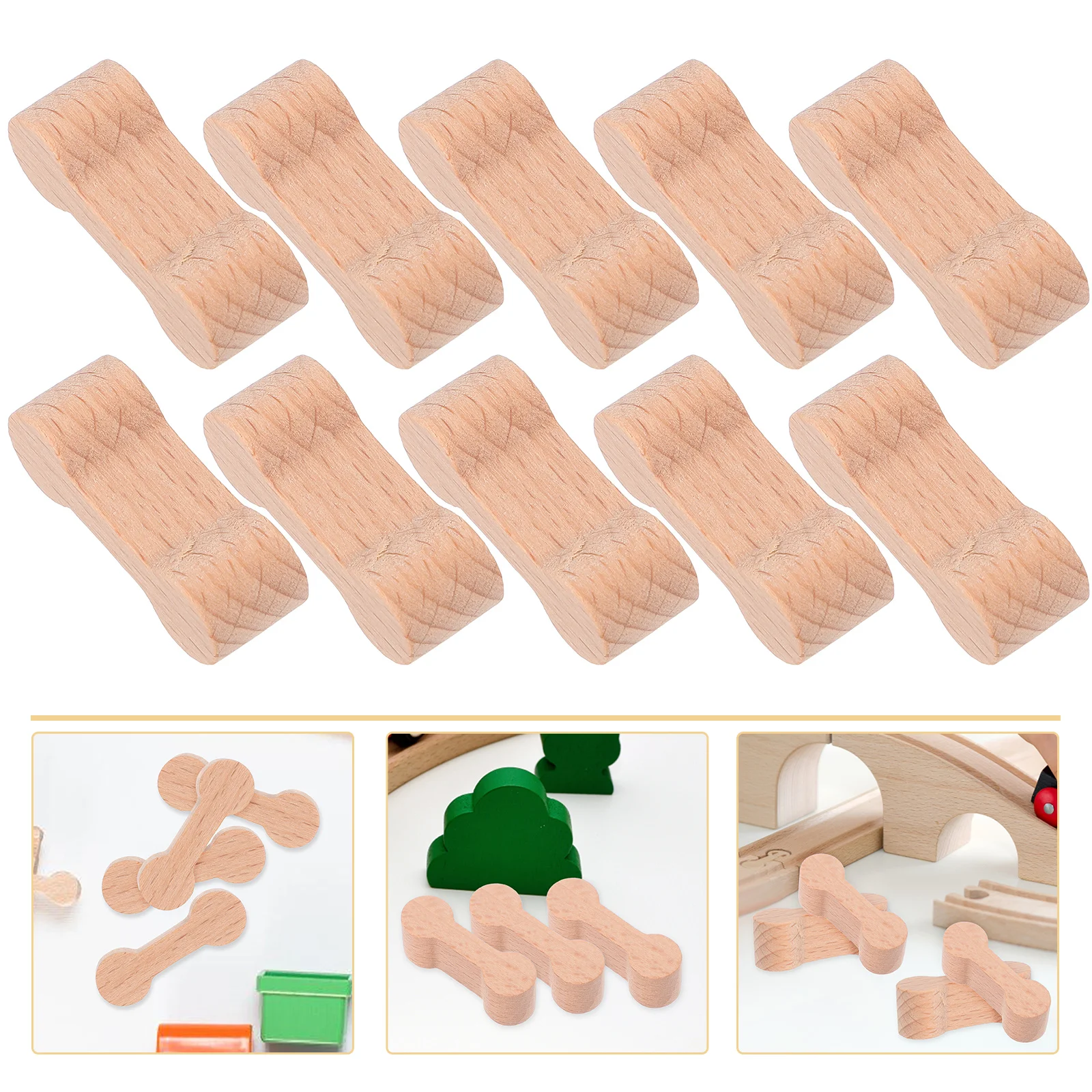 16pcs Wooden Rail Connectors Train Tracks Wooden Adaptors Track Scene Educational Toys 
16pcs Wooden Rail Connectors Train Tracks Wooden Adaptors Track Scene Educational Toys