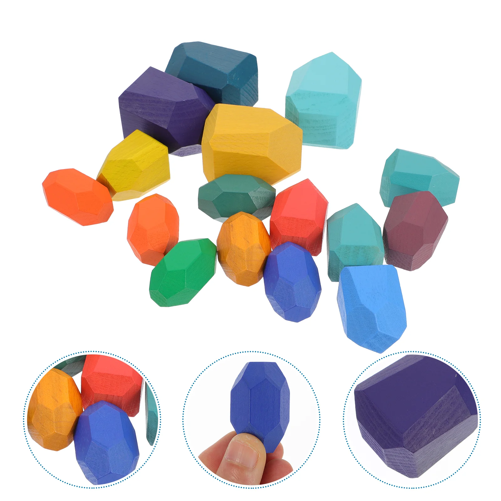 16Pcs Wooden Stacking Stones Preschool Learning Educational Wood Building Blocks
16Pcs Wooden Stacking Stones Preschool Learning Educational Wood Building Blocks