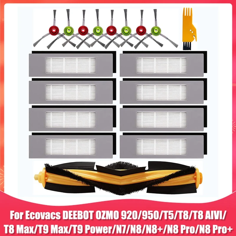 Replacement Parts For Ecovacs Deebot OZMO 920 950 T9 T8 T8 AIVI T8 Max T5 N8 Series Robot Vacuum Cleaner Accessories Kit
Replacement Parts For Ecovacs Deebot OZMO 920 950 T9 T8 T8 AIVI T8 Max T5 N8 Series Robot Vacuum Cleaner Accessories Kit