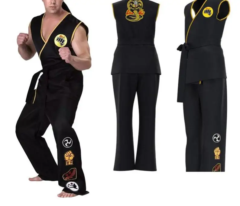 Anime Cosplay Costumes Cobra Karate Taekwondo Training Clothing For Man Gladiator Role Play Fighter Martial Art
Anime Cosplay Costumes Cobra Karate Taekwondo Training Clothing For Man Gladiator Role Play Fighter Martial Art
