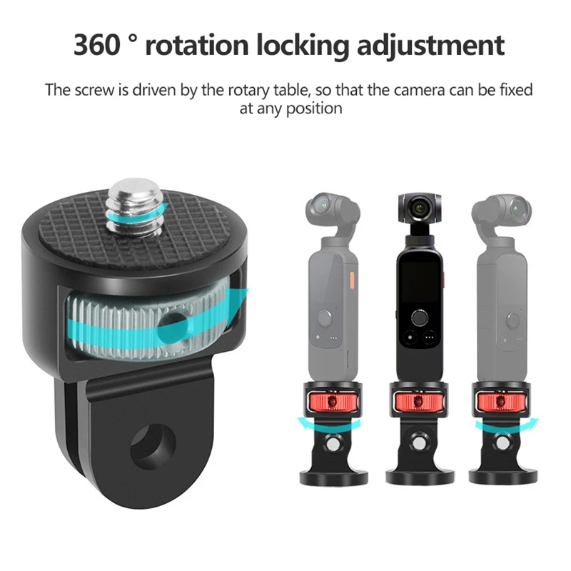 Aluminum Camera Mini Tripod Adapter Mount CNC Conversion Adapter and Other Standard 1/4 Accessories
Aluminum Camera Mini Tripod Adapter Mount CNC Conversion Adapter and Other Standard 1/4 Accessories
