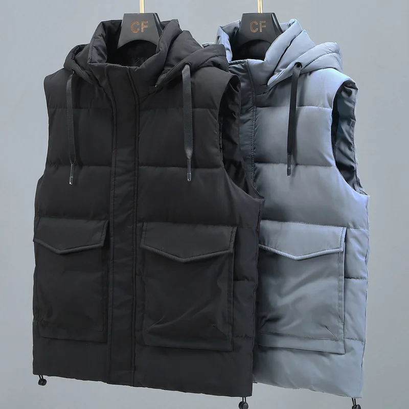 L-8XL Plus Size Autumn Winter Vest Men 2023 New Cotton Sleeveless Jackets Hooded Casual Warm Thick Oversize Waistcoat Pockets
L-8XL Plus Size Autumn Winter Vest Men 2023 New Cotton Sleeveless Jackets Hooded Casual Warm Thick Oversize Waistcoat Pockets