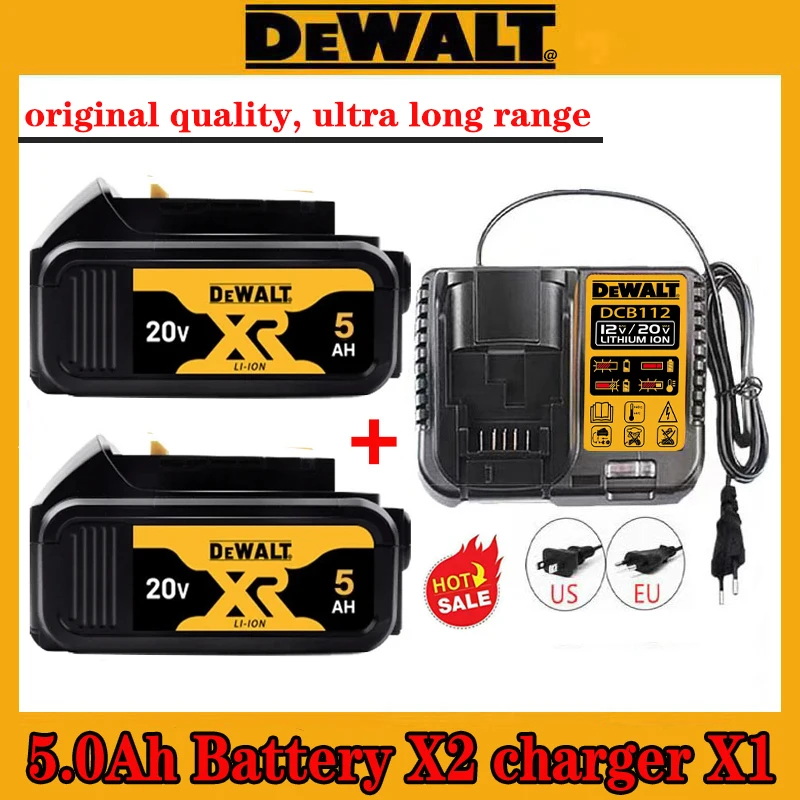 Оригинальный аккумулятор Dewalt 20 В 6 Ач литий-ионный DCB115 DCB118 быстрая зарядка для