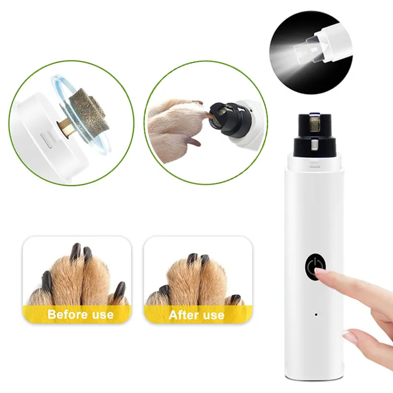 Electric Dog Nail Clippers for Dog Nail Grinders Rechargeable USB Charging LED Light Pet Quiet Cat Paws Nail Grooming Supplies 
Electric Dog Nail Clippers for Dog Nail Grinders Rechargeable USB Charging LED Light Pet Quiet Cat Paws Nail Grooming Supplies