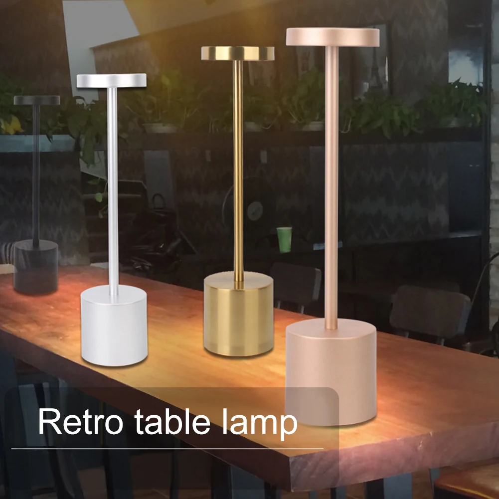 LED Bar Table Lamp Touch Sensor Retro Atmosphere Lights USB Rechargeable Metal Desk Lamp Night Light For Bar Restaurant
LED Bar Table Lamp Touch Sensor Retro Atmosphere Lights USB Rechargeable Metal Desk Lamp Night Light For Bar Restaurant