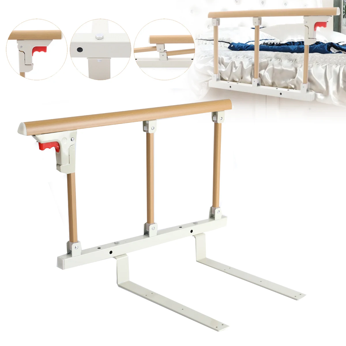 Elderly Bedside Guardrail Bed Rail Protection Device Adult Bed Handrail Bed Assist Rail Hand Bedrail Grab Bar Safety Handl
Elderly Bedside Guardrail Bed Rail Protection Device Adult Bed Handrail Bed Assist Rail Hand Bedrail Grab Bar Safety Handl