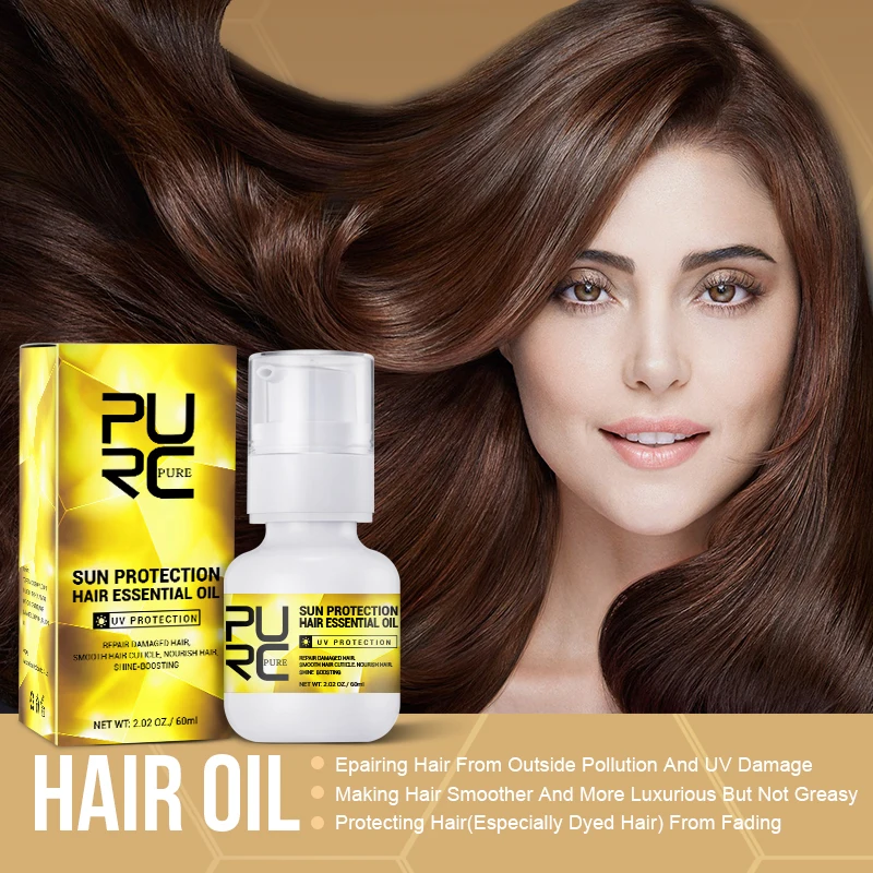 PURC масло для волос выпрямление блестящее восстановление сухая разглаживающая